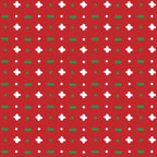 Christmas vector green and white horizontal and vertical stitches aligned on red background seamless Coffee Mug Gallery Image 2