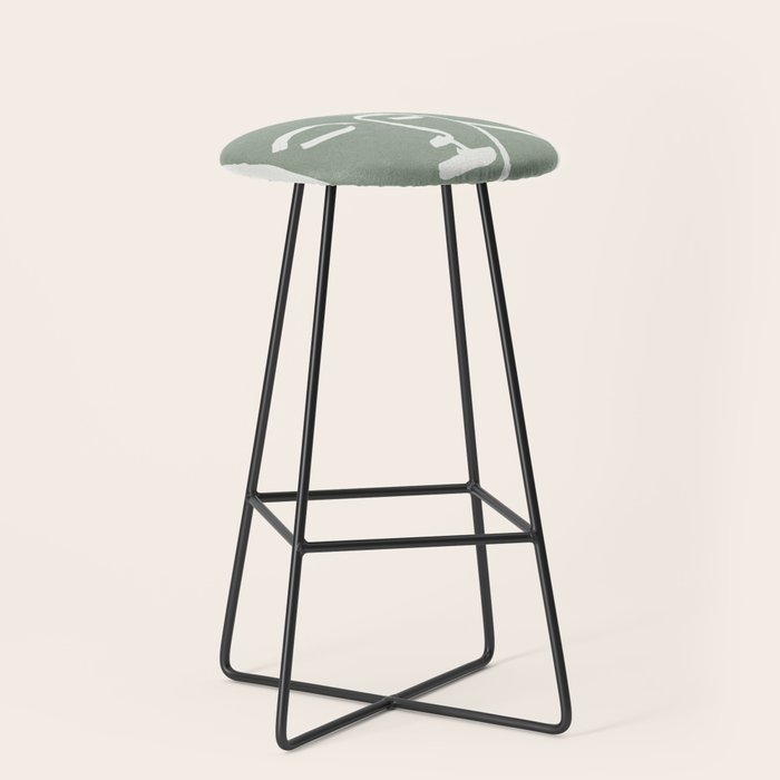 Abstract Masks Stool Gallery Image 1