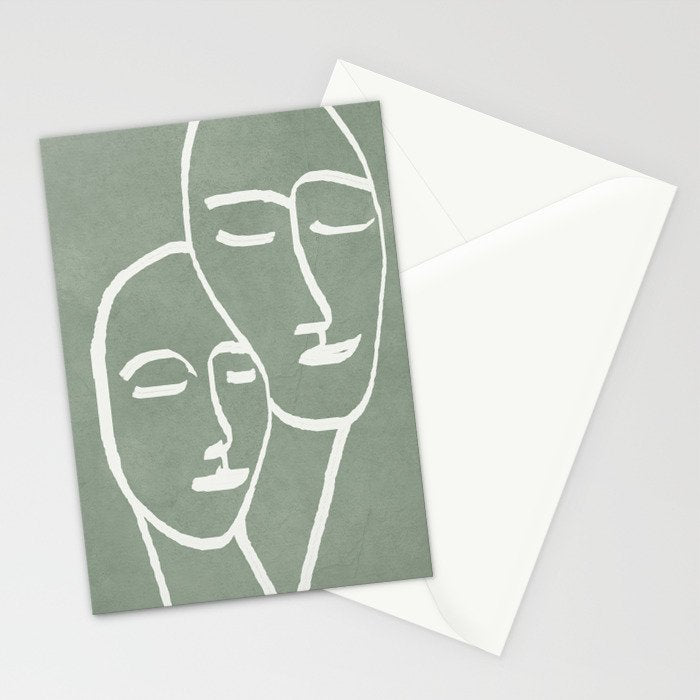 Abstract Masks Stationery Card Gallery Image 2