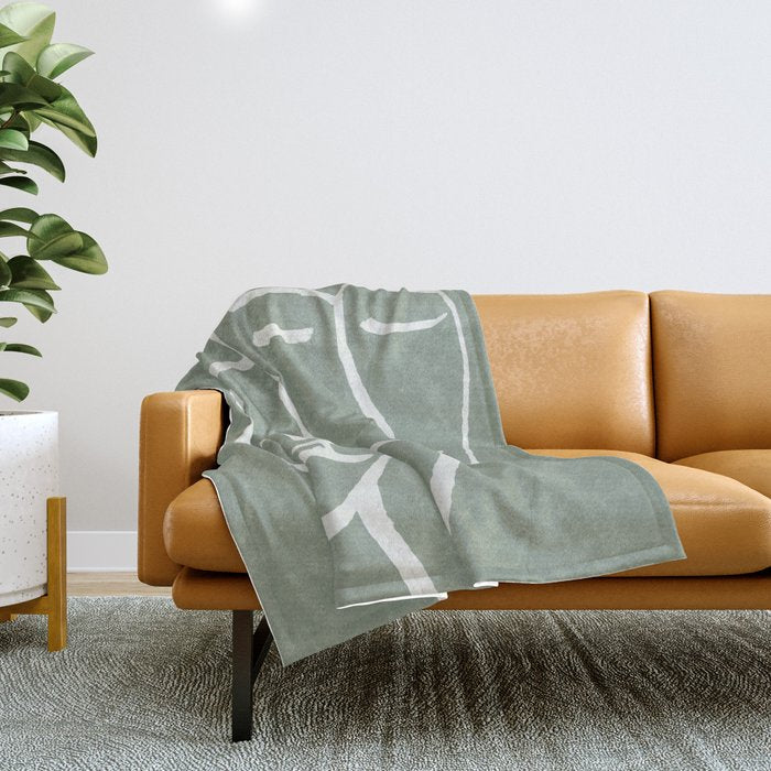 Abstract Masks Throw Blanket Gallery Image 1