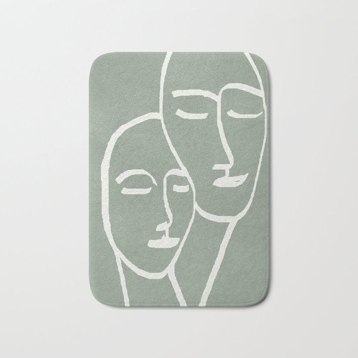 Abstract Masks Bath Mat Gallery Image 1