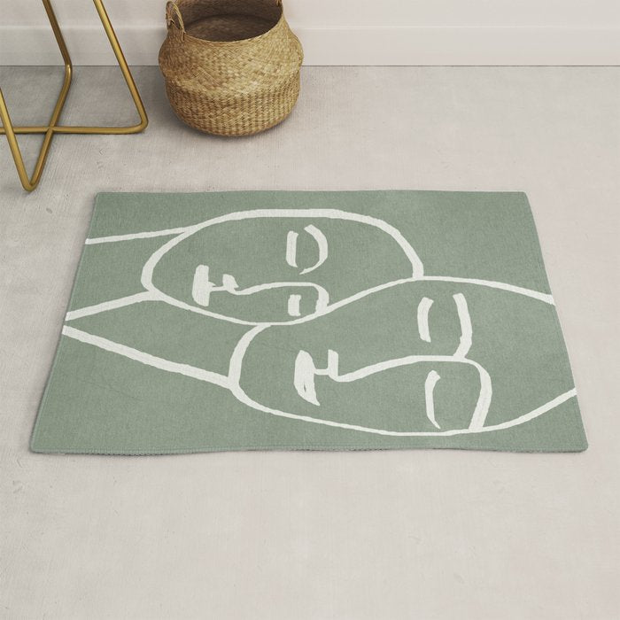 Abstract Masks Rug Gallery Image 1