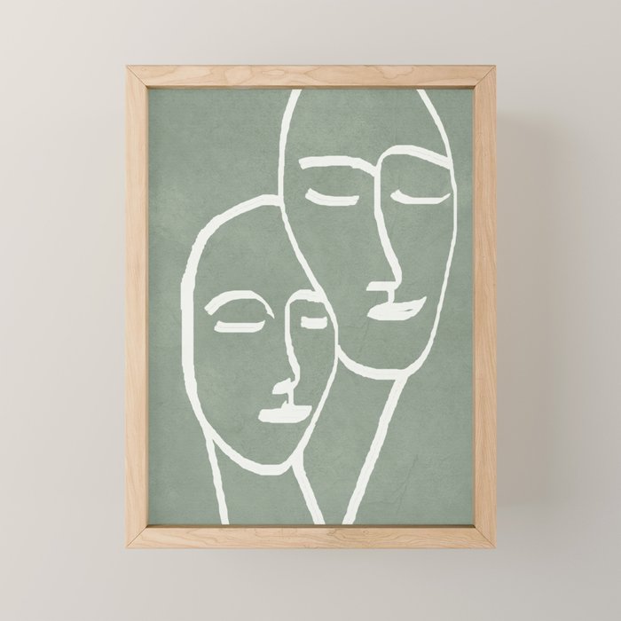 Abstract Masks Mini Art Print Gallery Image 1
