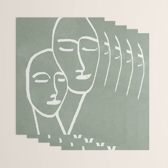 Abstract Masks Wrapping Paper Gallery Image 3