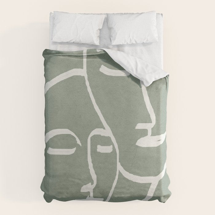 Abstract Masks Duvet Cover Gallery Image 1