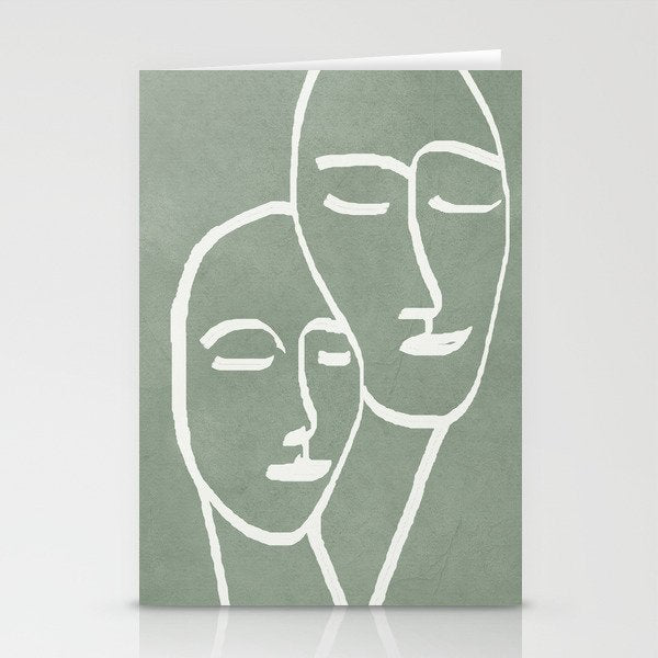 Abstract Masks Stationery Card Gallery Image 2
