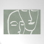 Abstract Masks Welcome Mat Gallery Image 1
