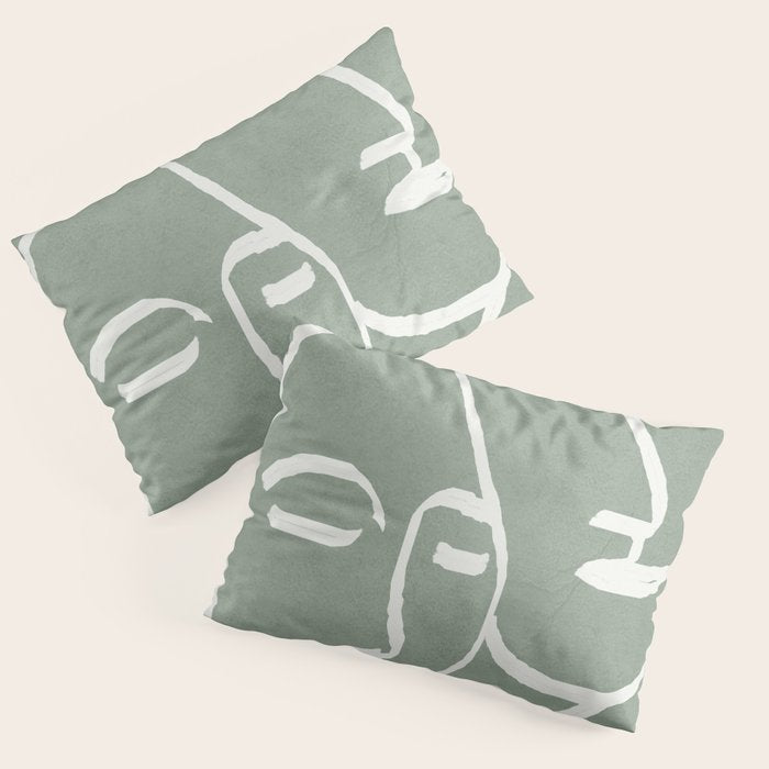 Abstract Masks Pillow Sham Gallery Image 3