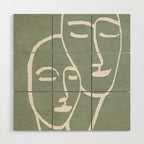Abstract Masks Wood Wall Art Gallery Image 1