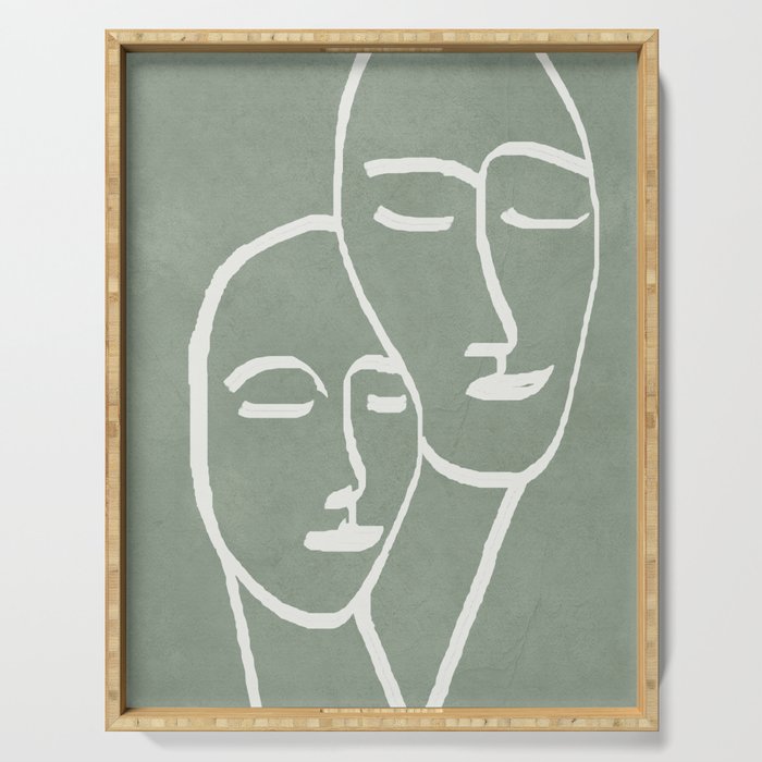 Abstract Masks Serving Tray Gallery Image 1