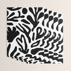 Abstract black and white organic nature art pattern Wrapping Paper Gallery Image 3
