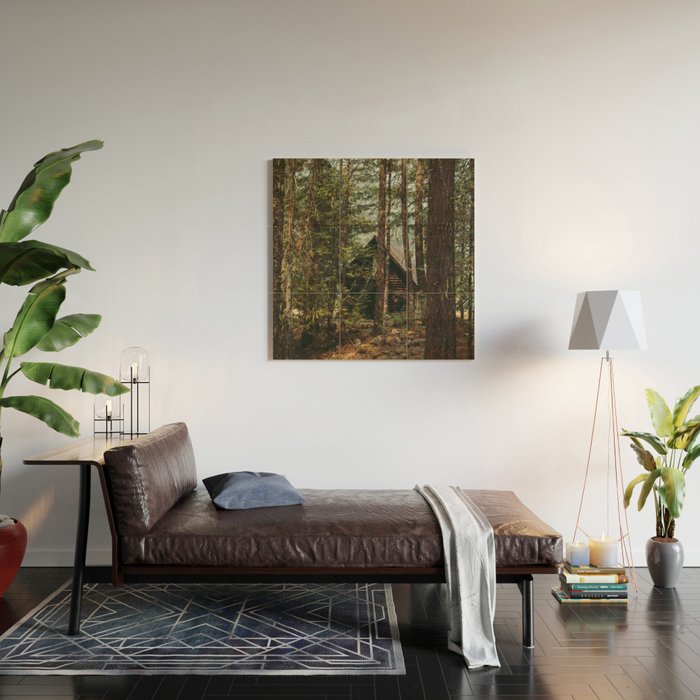 Woodland Cabin Wood Wall Art Gallery Image 2