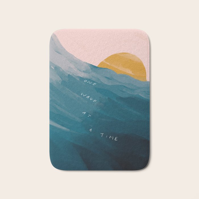 "One Wave At A Time" Bath Mat Gallery Image 1