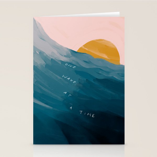 "One Wave At A Time" Stationery Card Gallery Image 1