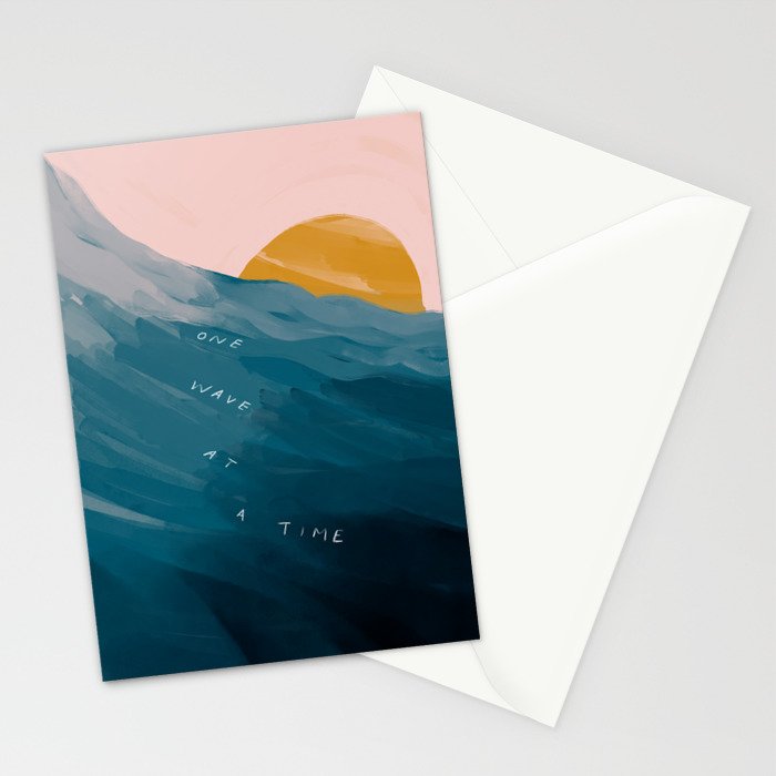 "One Wave At A Time" Stationery Card Gallery Image 2