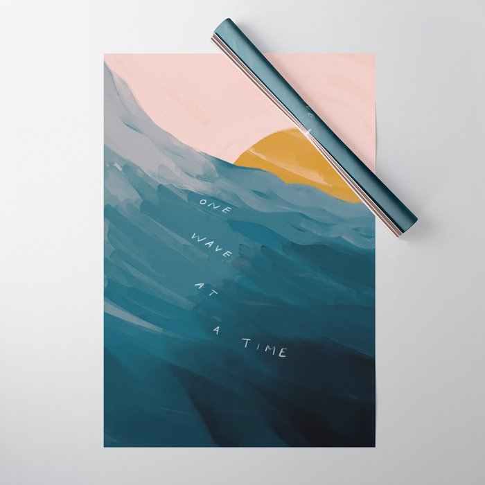 "One Wave At A Time" Wrapping Paper Gallery Image 1