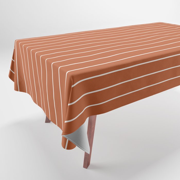 Minimal Arch XX Red Modern Geometric Lines Tablecloth Gallery Image 1