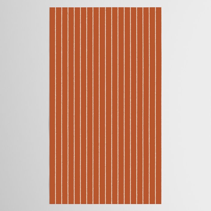 Minimal Arch XX Red Modern Geometric Lines Tablecloth Gallery Image 2