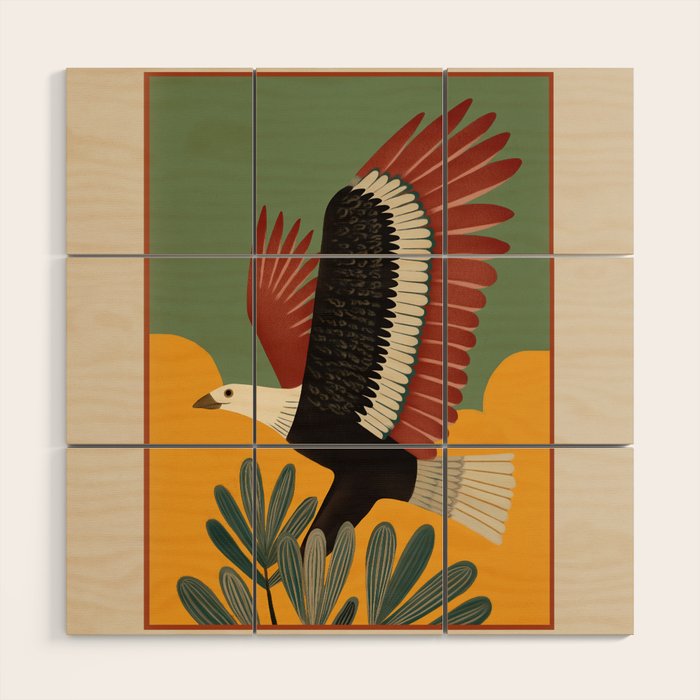 Bald Eagle in Flight Wood Wall Art Gallery Image 1