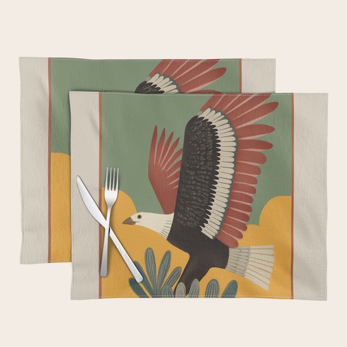 Bald Eagle in Flight Placemat Gallery Image 1