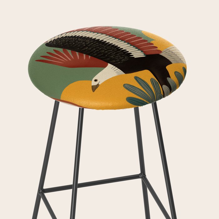 Bald Eagle in Flight Stool Gallery Image 2