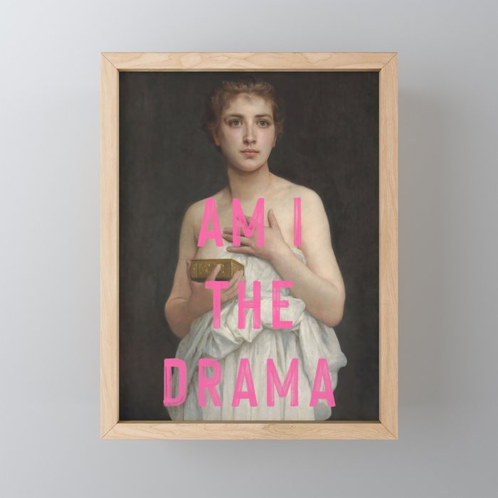 Am I The Drama? Mini Art Print Gallery Image 1