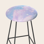 Pastel Cosmos Dream #4 #decor #art #society6 Stool Gallery Image 2