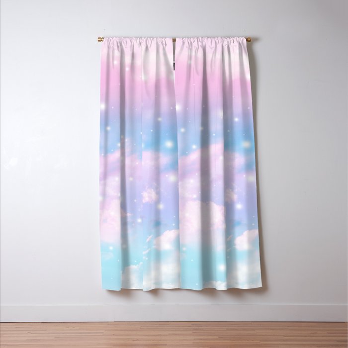 Pastel Cosmos Dream #4 #decor #art #society6 Window Curtain Gallery Image 3