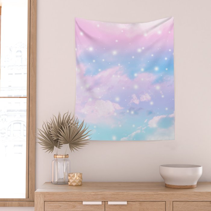 Pastel Cosmos Dream #4 #decor #art #society6 Wall Tapestry Gallery Image 2