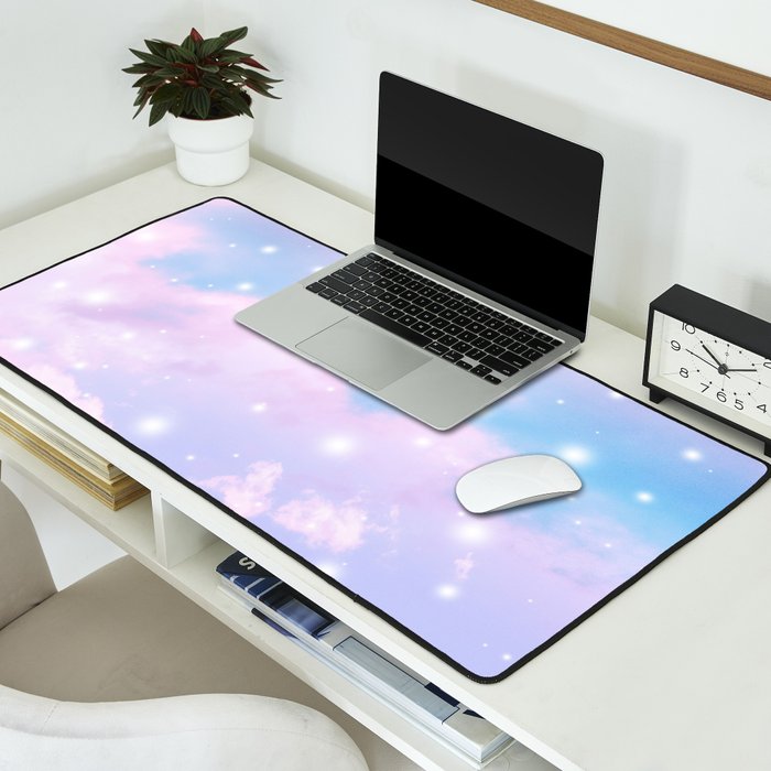 Pastel Cosmos Dream #4 #decor #art #society6 Desk Mat Gallery Image 2