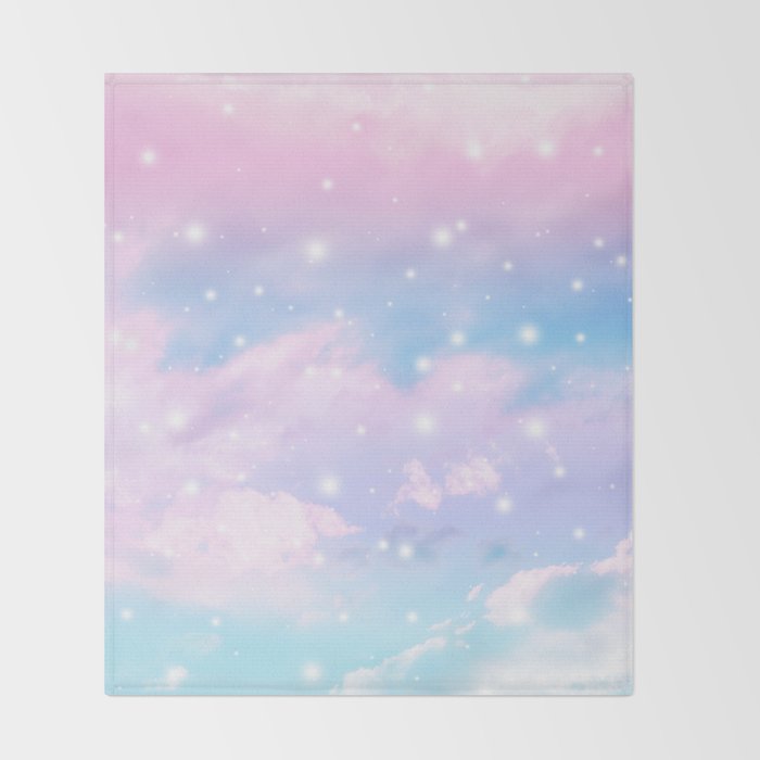 Pastel Cosmos Dream #4 #decor #art #society6 Throw Blanket Gallery Image 2
