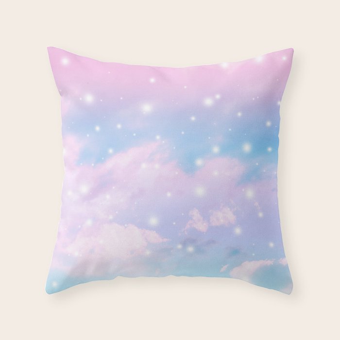 Pastel Cosmos Dream #4 #decor #art #society6 Throw Pillow Gallery Image 6