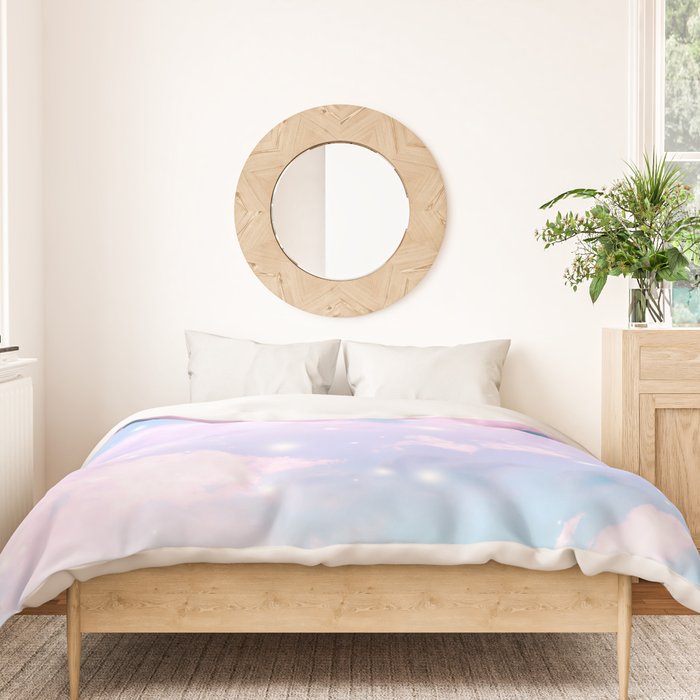 Pastel Cosmos Dream #4 #decor #art #society6 Duvet Cover Gallery Image 3