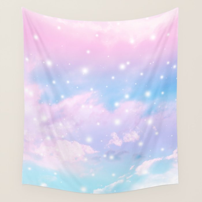 Pastel Cosmos Dream #4 #decor #art #society6 Wall Tapestry Gallery Image 1