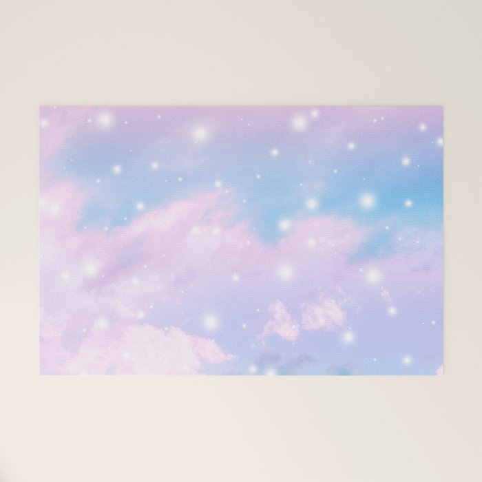 Pastel Cosmos Dream #4 #decor #art #society6 Welcome Mat Gallery Image 1