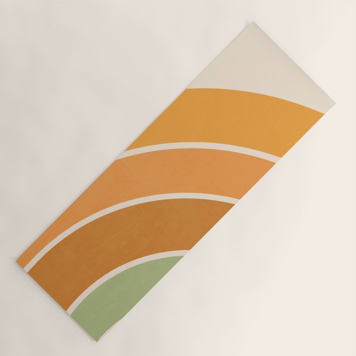 Retro curve Yoga Mat Gallery Image 1