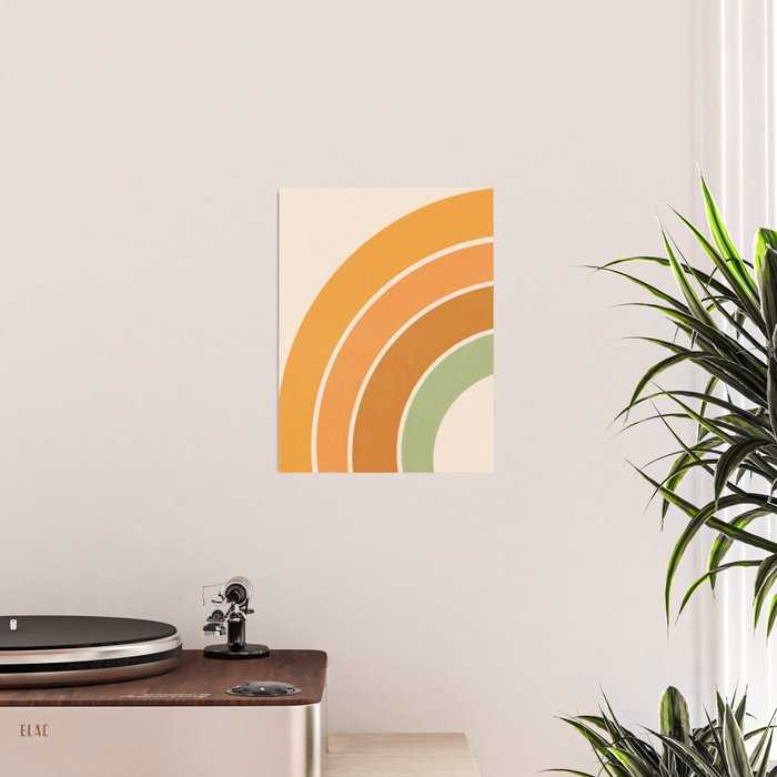 Retro curve Poster Gallery Image 2