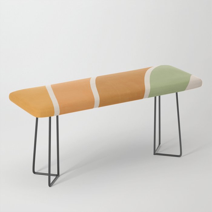 Retro curve Bench Gallery Image 1
