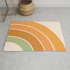 Retro curve Rug Gallery Image 1