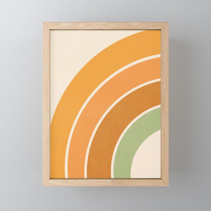 Retro curve Mini Art Print Gallery Image 1