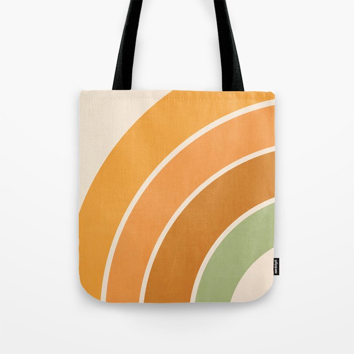 Retro curve Tote Bag Gallery Image 1