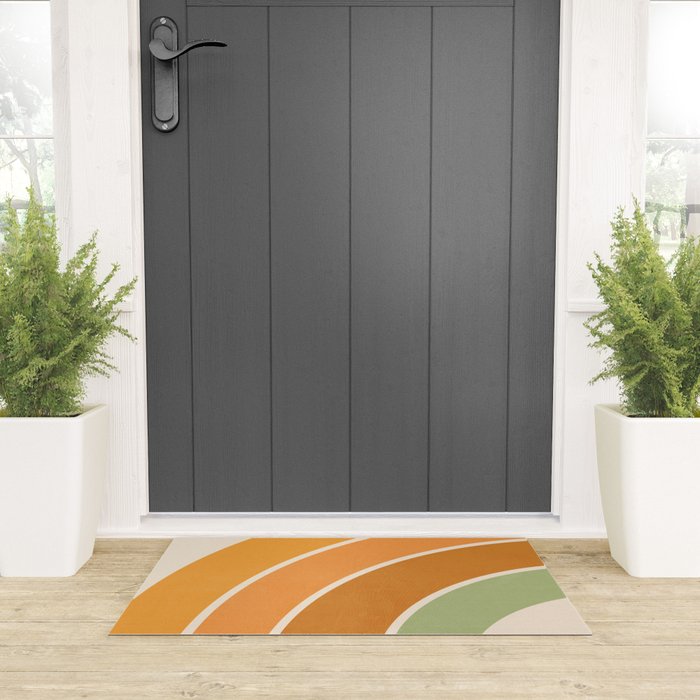 Retro curve Welcome Mat Gallery Image 3