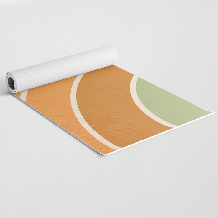 Retro curve Yoga Mat Gallery Image 2