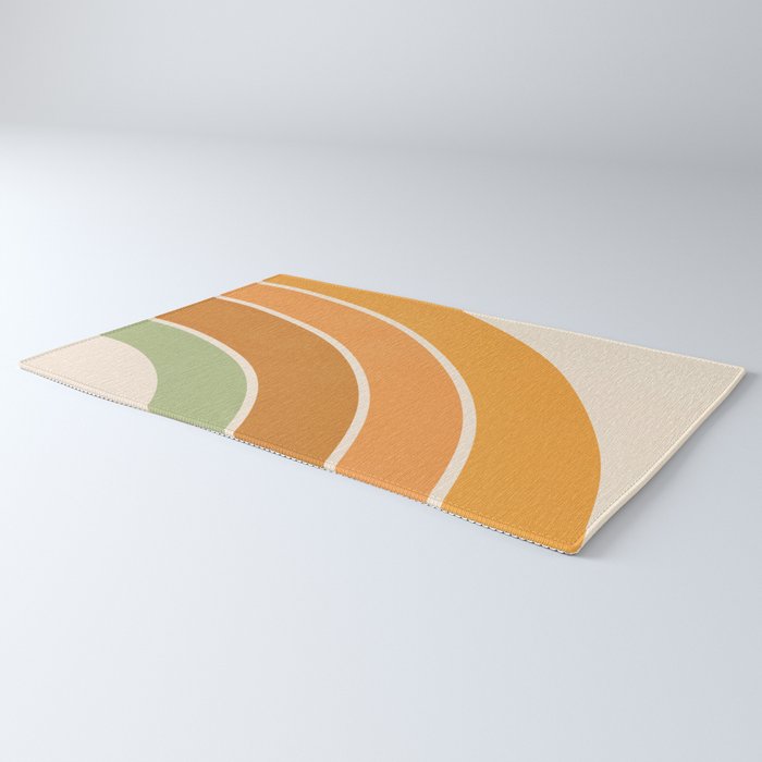 Retro curve Rug Gallery Image 3
