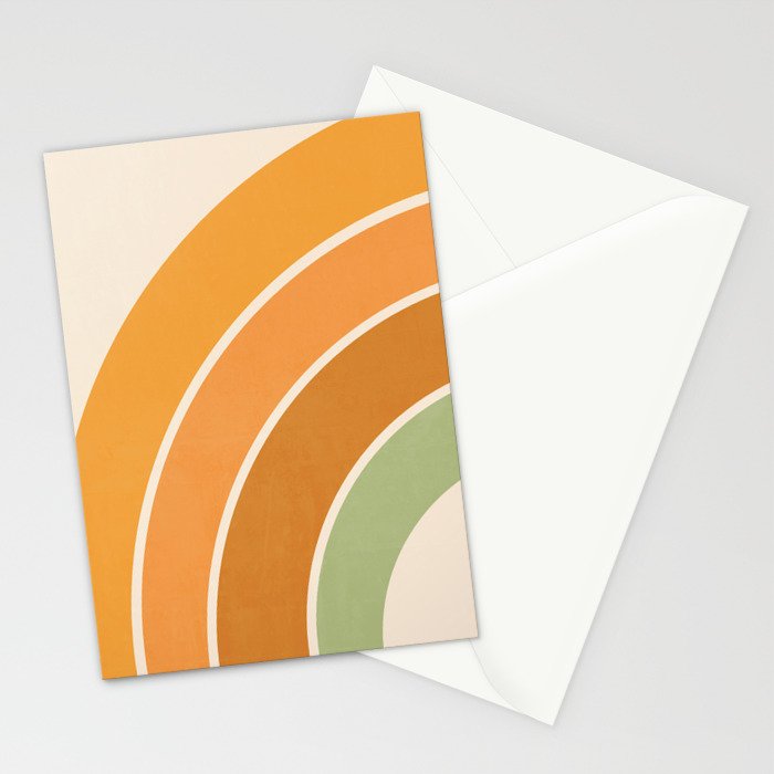 Retro curve Stationery Card Gallery Image 2