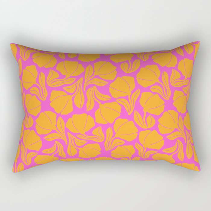 Boho Blooms - Yellow Rectangular Pillow Gallery Image 2