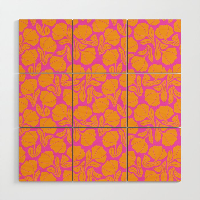 Boho Blooms - Yellow Wood Wall Art Gallery Image 1