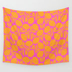 Boho Blooms - Yellow Wall Tapestry Gallery Image 4