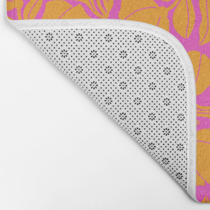 Boho Blooms - Yellow Bath Mat Gallery Image 2