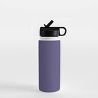Lavender Purple Solid Color Water Bottle Gallery Image 1